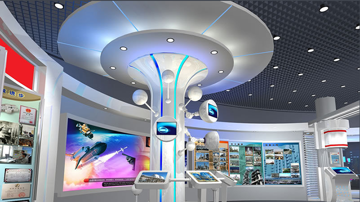 企業(yè)多媒體展廳，多媒體投影沙盤